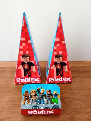 KIT DECORAÇÃO FESTA EM CASA SÓ UM BOLINHO - ROBLOX