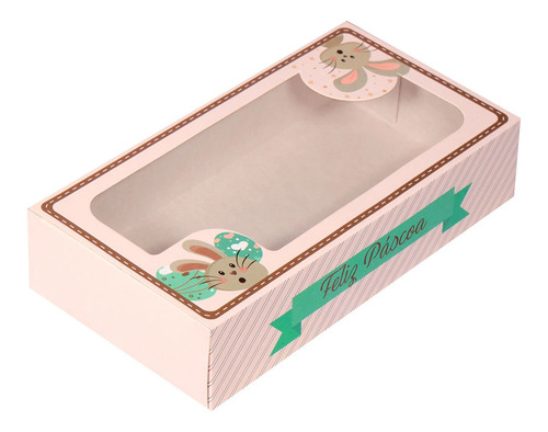 Caixa Barra De Chocolate Especial 3x8x16cm Coelho Caramelo