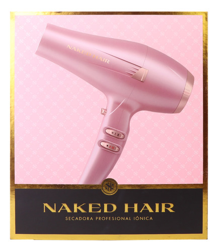 Secadora De Cabello Profesional Turbo 1800w Naked Hair
