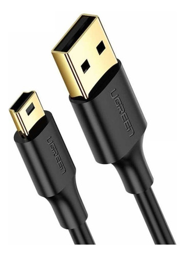 Cable de datos Ugreen Us132 Us132 USB 2.0 P Mini USB de 5 pines, color negro