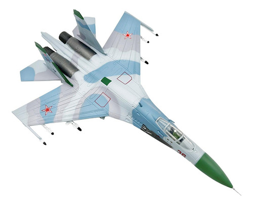 ' Aeronave Su 27 Modelo De Liga Fundida Escala 1/100 Para