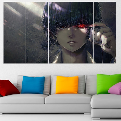 Cuadro Poliptico Ken Kaneki Tokyo Ghoul Art 120x70cm 