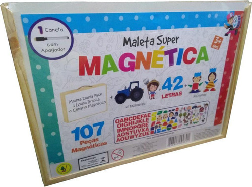 Maleta Super Magnética Brinquedo Educativo