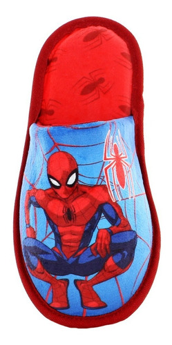 Spider Man Pantufla Casual Azul Con Rojo Para Niño 80286