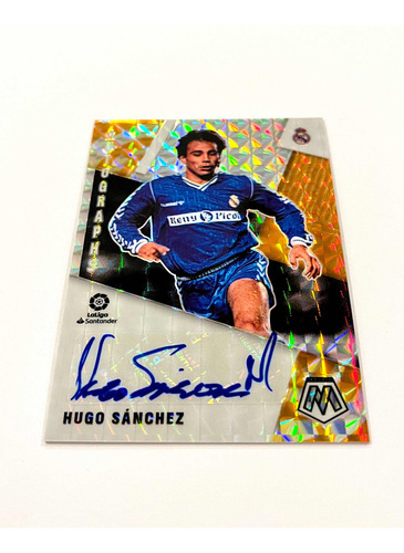 Hugo Sánchez Autógrafo Real Madrid Panini (Usado)