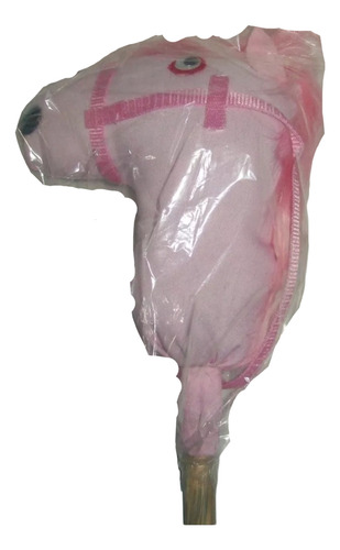 Gcg Caballo De Palo Color Rosa De 1 Metro Juguete Artesanal
