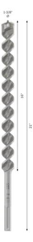 Broca Sds Max Bosch 1 3/8x16x21 Pulg 4 Gavilanes 2608706829