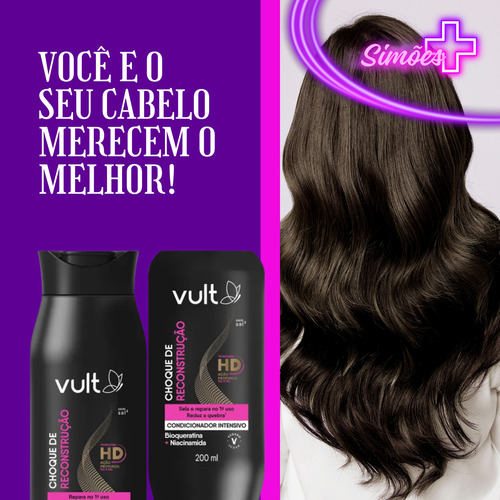 Kit Shampoo E Condicionador Choque De Reconstrução 200ml