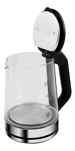 Hervidor De Agua De Vidrio Resistente 1500 Vatios 2.2litros