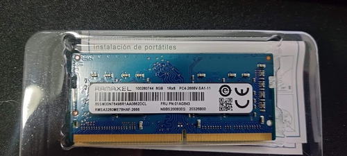 Memoria Ram Notebook Ramaxel Ddr4 Pc4 2666v Sa1 11 8gb 1rx8 (Usado)