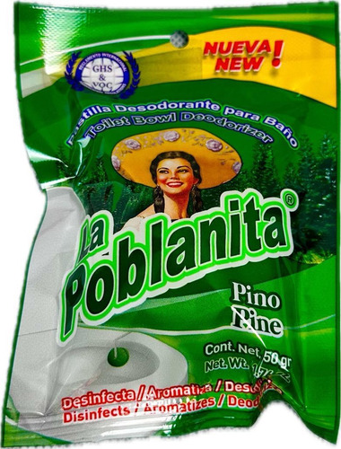 48 Pastillas Desodorante Desinfectante Wc La Poblanita 50gr
