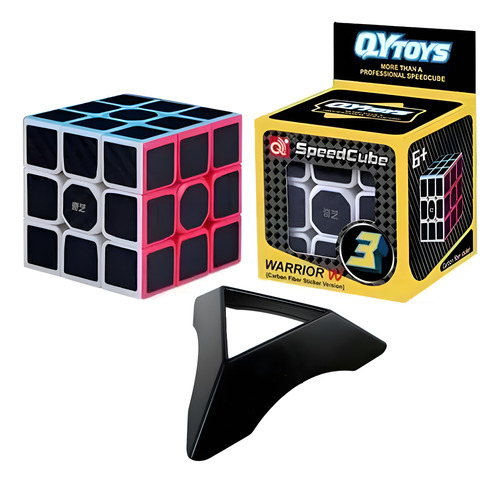 Cubo Rubik Fibra De Carbono 3x3 Original Qiyi Warrior W 