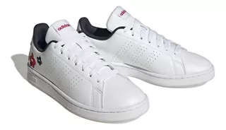 Tenis adidas Advantage Cloudfoam Cuero Horma Clásica Mujer