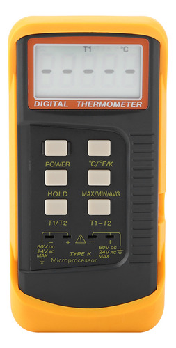 De Termómetro Termopar Digital Tipo 6802ii De Doble Canal K