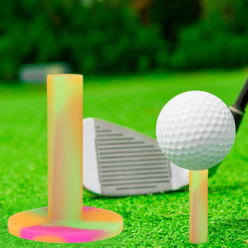 2 Soporte De Tee De Golf De Goma, Tapete De Golf, Tees, 70mm