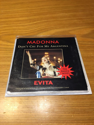 Madonna Don T Cry For Me Argentina The Dance Mixes Cd