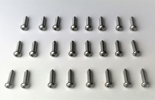 24 Tornillo Torx T-15 Acero Inoxidable Cada Uno Para Señal