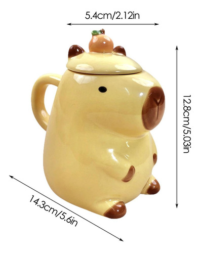 T Taza De Capibara,taza De Café De Cerámica De Capibara