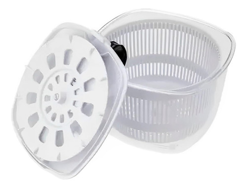 Lavadora Y Secadora Manual De Ensaladas De Acrílico Blanco