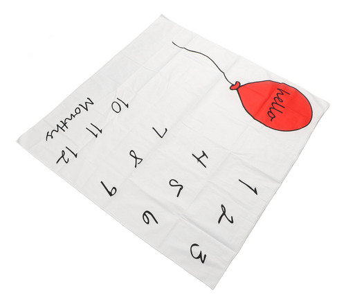Cobertor Baby Milestone Monthly Time Balloon Patterns Soft