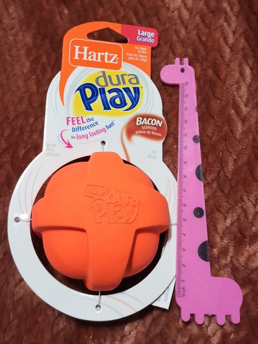 Pelota Grande Hartz Dura Play,nueva Sabor Tocino 