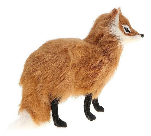 Peluche Realista Con Simulación De Zorro De Peluche En F