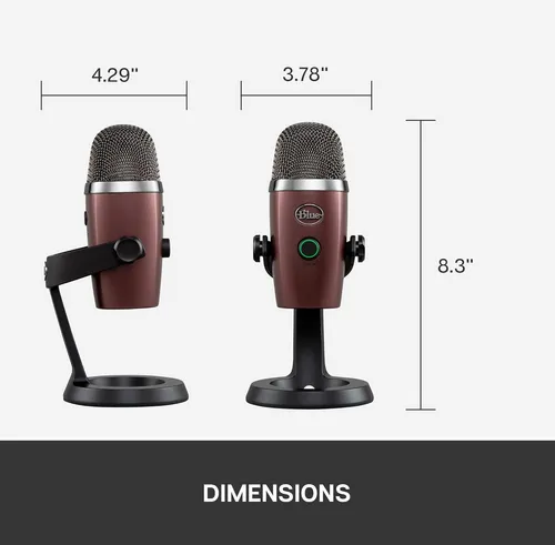 Logitech Blue Yeti Nano Micrófono Usb Color Chocolate (Reacondicionado)