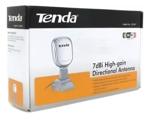 Antena Direccional Wifi N 7dbi, 2.4ghz Tenda D2407