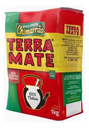 Erva Mate Chimarrão Terra Mate 1 Kg