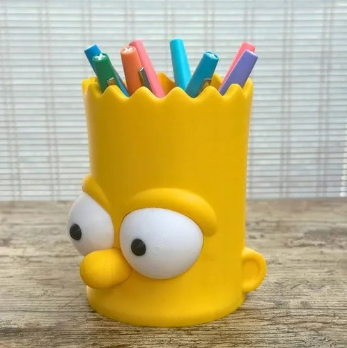 Lapicero Simpsons Impresion 3d Organizador