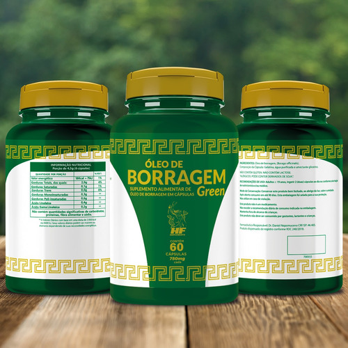 Imagem 4 de 5 de Óleo De Borragem 500mg Com 60 Cápsulas Macrophytus