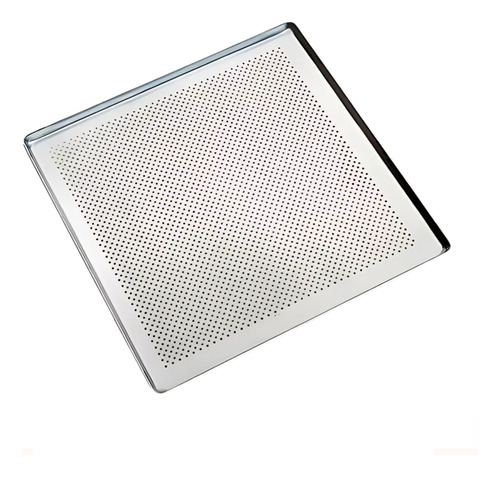 Assadeira 35x35 Perfurada 100% Alumínio P/ Forno Convector