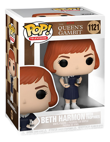 Funko Pop Queens Gambit Beth Harmon With Trophies #1121