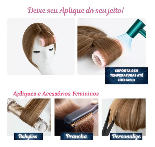 Prótesis Capilar Para Mujer Top Hair Fringe 3d