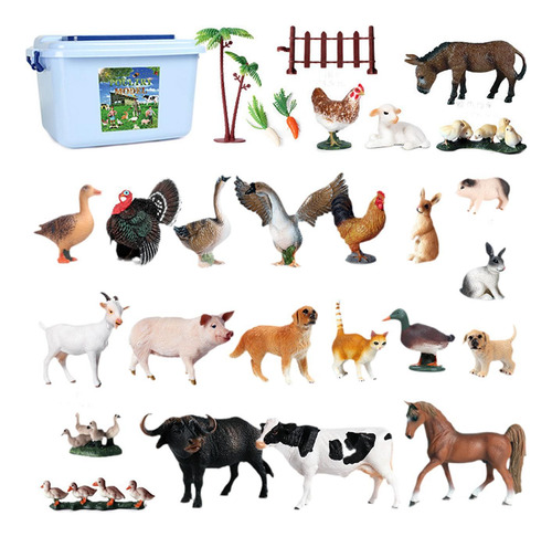 Juego De Modelos De Animales Realistas Para Niños, Juguete