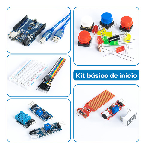 Kit Básico Iniciação Uno R3 Para Arduino Ide Com Tutorial