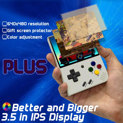 Consola De Jogos Portátil Fingerevo Miyoo Mini Plus Branca