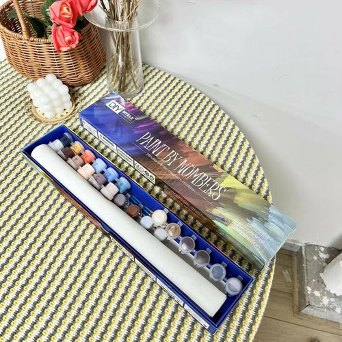 Imagen 4 de 5 de Kit Pintura Oleo Para Pintar Por Números Lienzo