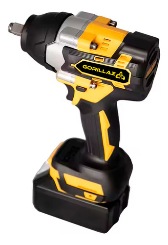 Parafusadeira Chave De Impacto Brushless Com 2 Baterias 21v Lítio 4.0 Ah Com Acessorios Gch-7500 Gorillaz