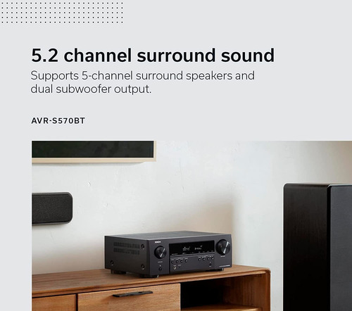 Receiver Denon Avr-s570bt De 5.2 Canales