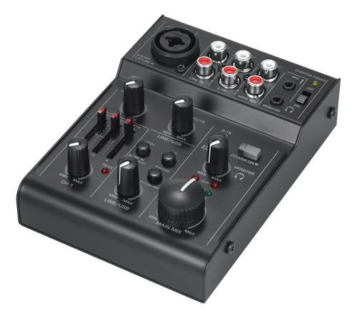 Mezclador O De 5 Canales Con Usb, Eq Y Echo Para Grabación D