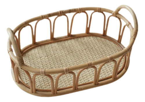 Cesta De Ratán Cesta De Almacenamiento Oval Para Organizar