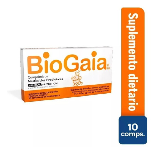 Biogaia Probióticos Sabor Limón 10 Comprimidos Masticables 