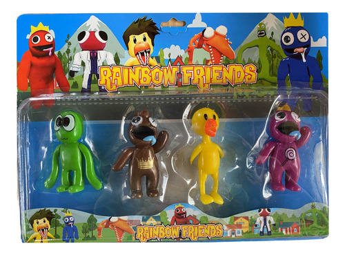 Muñecos Rainbow Friends Roblox Blister X4 Personajes