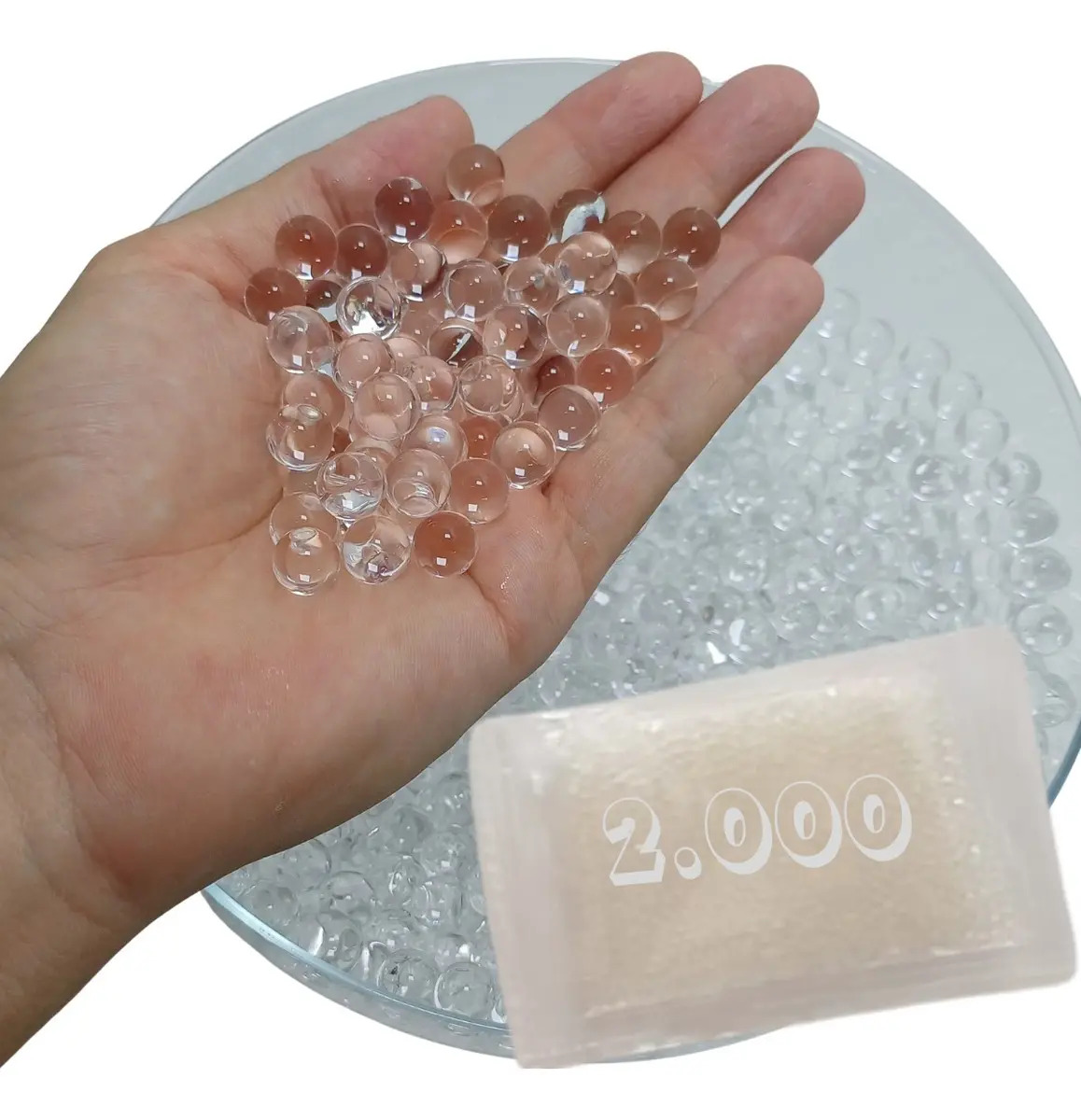 Bolinhas de Gel Orbis Orbeez Cresce na Água Decoração Plantas 2000 Uni