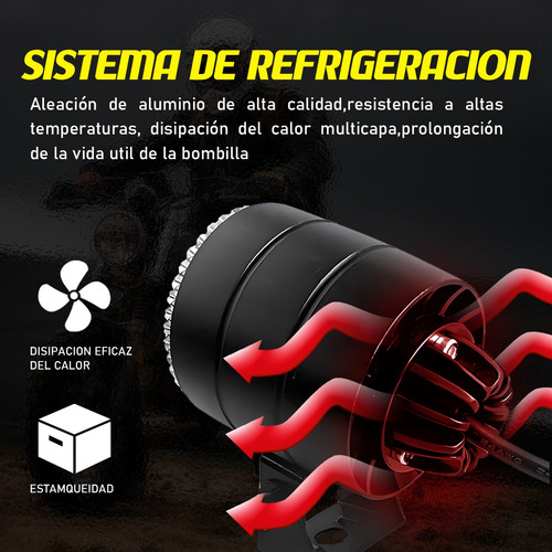 Par De Luces Auxiliares De Moto 5 Modos Con Estrobo Rgb