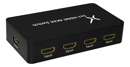 Interruptor Xtrempro Splitter Hdmi Puertos Ultra Delgado 5x1