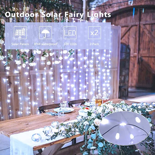 22m 200led Al Aire Libre A Prueba De Agua De Luz Solar Led
