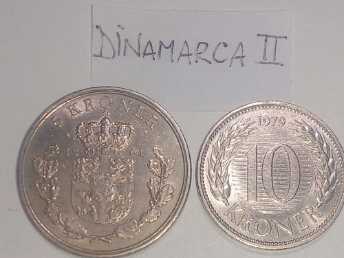 Monedas Dinamarca. Lote X 5