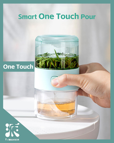 Set De Té De Viaje Zens Modelo Tritan Taza 6.8 Fl Oz Verde C 1-verde Menta